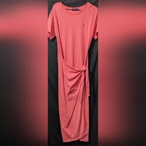 Polo Ralph Lauren Pink T Shirt Long Line Dress